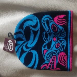 'Wolf' by Joe Wilson, Coast Salish Toque / Beanie / Hat / Cap